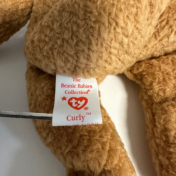 Ty Beanie Baby Curly Brown Bear 6 inch 
1993 vintage NWMT NEW - Picture 4 of 15